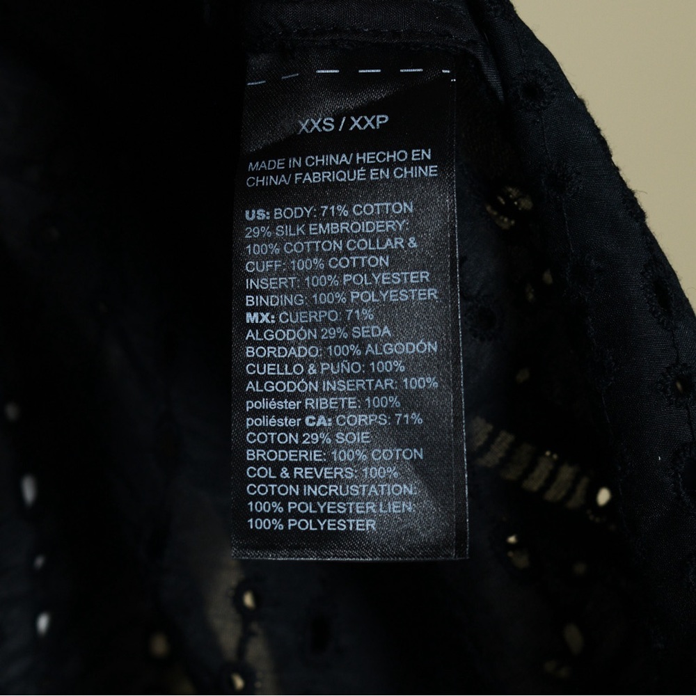NEW WHBM Eyelet Blouse XXS - Picture 13 of 13